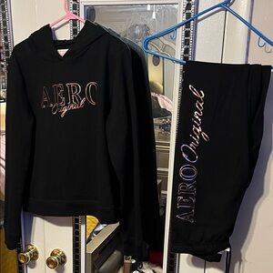 Aeropostale Black Cropped Pants